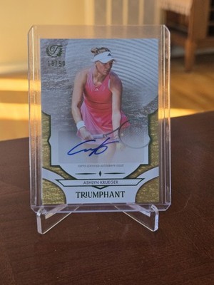 2025 Topps Triumphant Ashlyn Krueger Confetti Gold Auto #/50