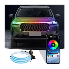 Car Hood LED Light Strip, 70 Inch Flexible Waterproof Daytime Running Light,