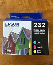 Genuine Epson 232XL Black  232 Color Ink Cartridges T232120-BCS OEM Exp 1/2028 