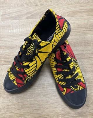 Converse Customized African Wax - Unikat Craft Sneaker - Größe 40,5