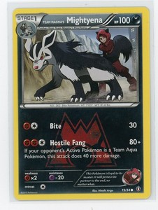 Pokemon TCG - Team Magma's Mightyena 19/34 - Double Crisis - Common