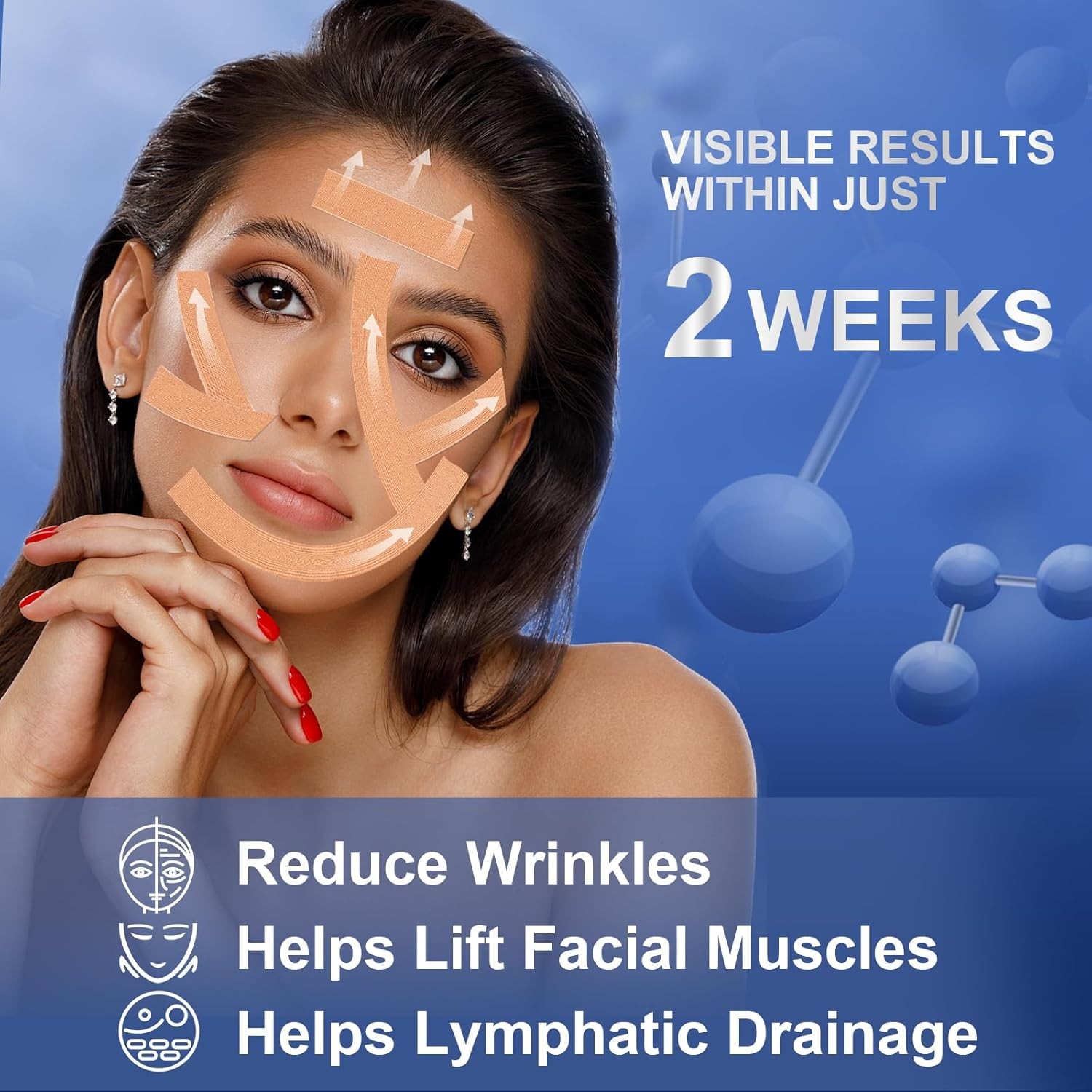 Anti Wrinkle Face Tape | Skin Tape for Wrinkles | Facial Myofascial Lift Tape fo