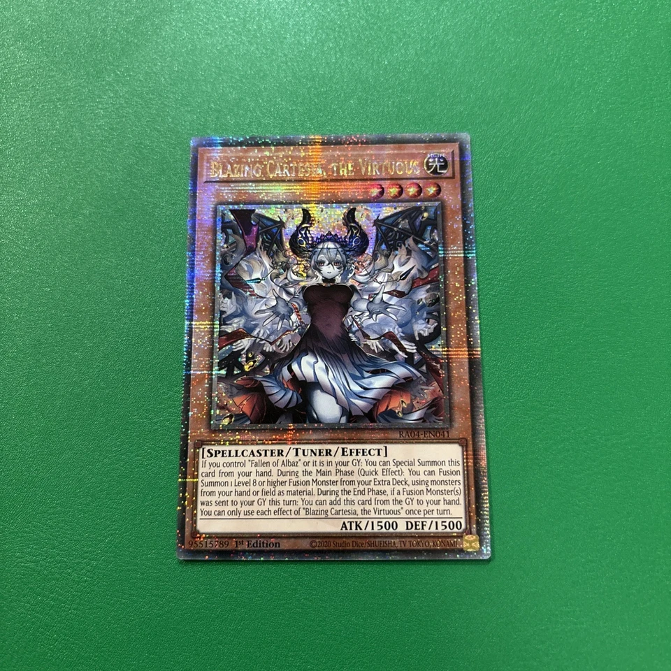 Yugioh! Blazing Cartesia, the Virtuous (New Art) - RA04-EN041 - Quarter Century  - Image 4 of 4