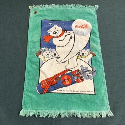 Vintage 1998 Coca Cola Golf Towel Brand