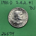 1981-D Susan B Anthony Dollar — photo from another recent sale