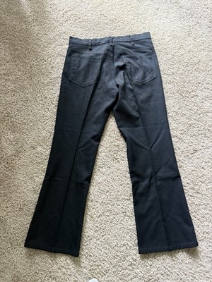 Vintage 70's Levi's 517 Black Sta-Prest Pants 29x33 Actual Boot