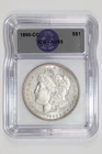1890-CC MORGAN DOLLAR ICG AU55