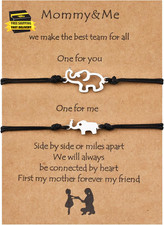 Mother Daughter/Son Bracelet Son Gifts from Mom Mommy Me Bracelets Christmas Bir