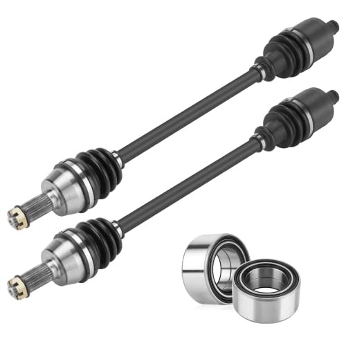  Front Left/Right CV Axle & Wheel Bearing Kit Fit for 2*Front Axles+bearings