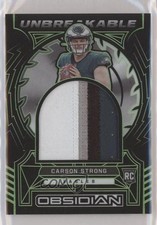 2022 Obsidian Unbreakable Material Electric Etch Green 16/50 Carson Strong 0qw3