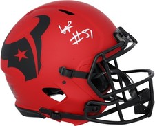 Will Anderson Jr. Houston Texans Autographed Riddell Rave Speed Authentic Helmet