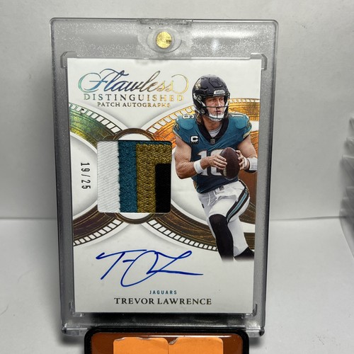 2025 Flawless Distinguished Patch Autographs Gold Trevor Lawrence Auto #’d 19/25