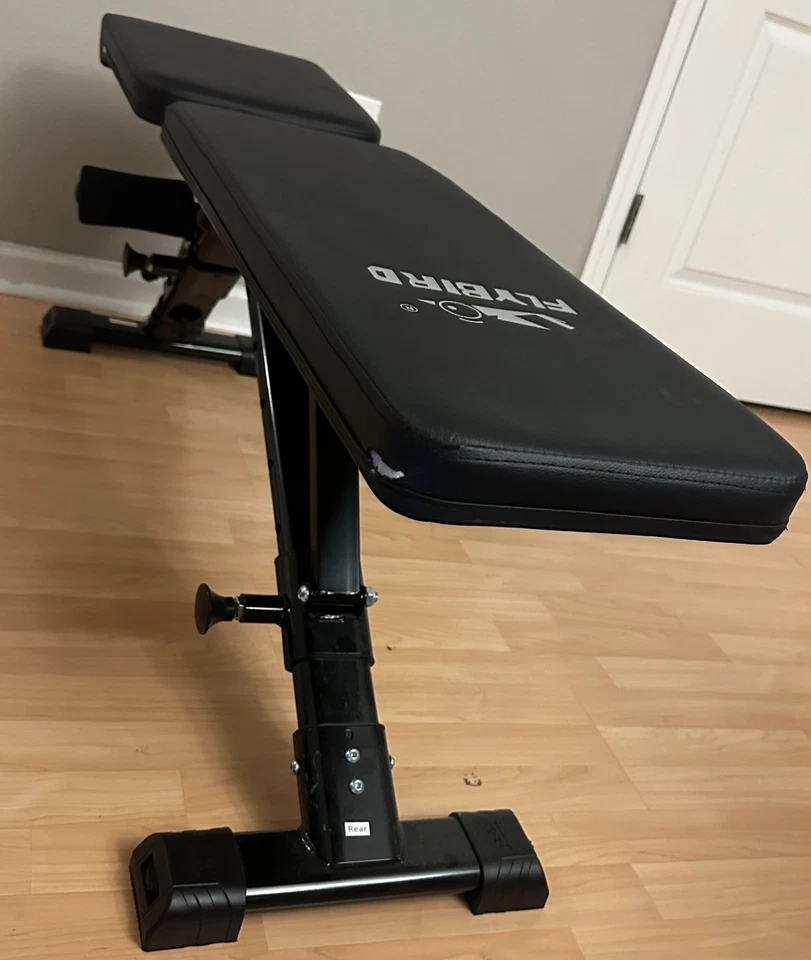 FLYBIRD Banco de Pesas Ajustable con Reposacabezas, Banco de Entrenamiento Plegable para Hogar G Foto 3 de 4
