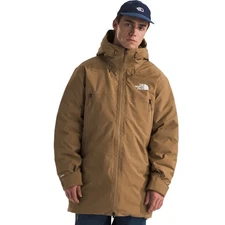 Size M The North Face men's MTN Range Down Parka Jacket Utility Brown Relax Fit