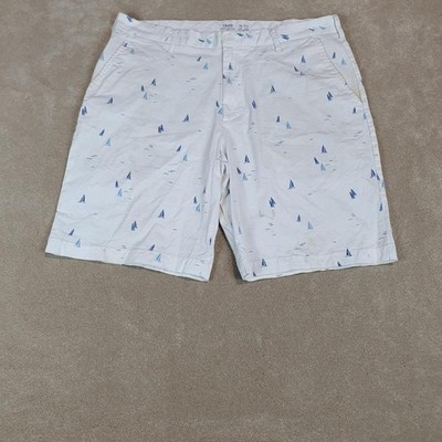 Vintage Izod Advantage Performance Shorts Herren W34 weiß DA1071