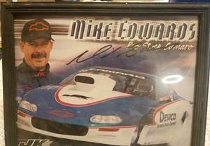 Mike Edwards Pro Stock autograph 8x10