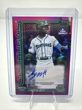 2025 Topps Pro Debut Kyle Henley Auto Fuchsia Foil #094/199 Reds