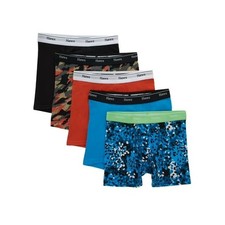 Hanes Originals Boy's Medium 5 Pack Cotton Stretch Boxer Briefs Underwear I1-22