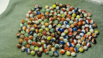 190 + Vitro Agate marbles 2 Pounds