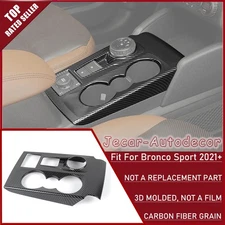 Carbon Fiber ABS Gear Shift Panel Trim Cover For Bronco Sport 2021+ Accessories
