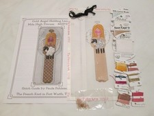 ANGEL HOLDING LAMB-MILE HIGH PRINCESS-HP NEEDLEPOINT CANVAS-ST GDE-THREADS