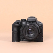 For Canon EOS R10 R R8 RP R7 Camera Bag Leather Dock Case Base Cover Shell