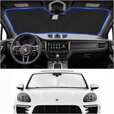 Custom Fit Windshield Sun Shade For Porsche Macan Blocks Uv Rays Easy Fold N