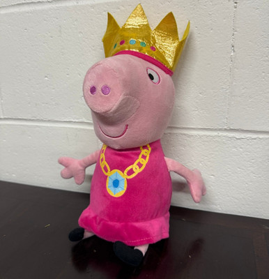 VTG Princess Peppa Pig 14'' Talking Plush Stuffed Animal Tested Works