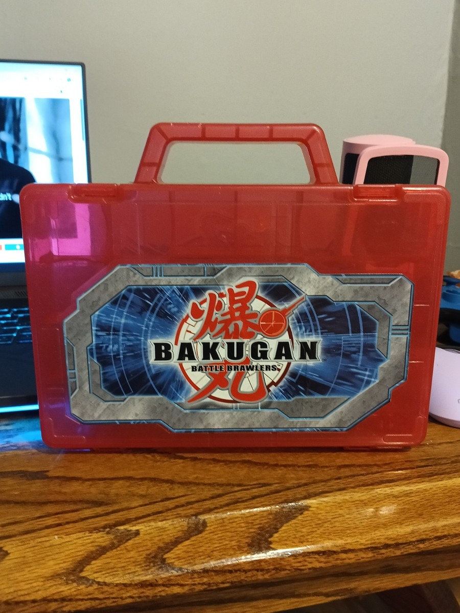 Bakugan Battle Brawlers Red Plastic Carrying Case Holds 24 Bakugan