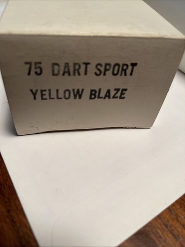 1975 Dodge Dart Sport Plastic Promo Model 1/25 Scale Yellow Blaze With Box - Picture 15 of 15