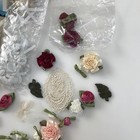 Lot of 100+ Appliques Offray Ribbon Roses Sewing Bows Millinery Flowers Notions — photo 8