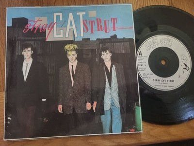 Stray Cats   Stray Cat Strut 1981 Arista   SCAT 3 7  Rockabilly