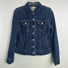 Vintage Levis Denim Jacket Womens Medium Blue Type 3 Trucker Made in USA 90s