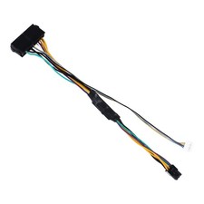 2X(ATX Main 24Pin Female to 6Pin Male 6Pin PCI-E PSU  Adapter Supply Cable3541