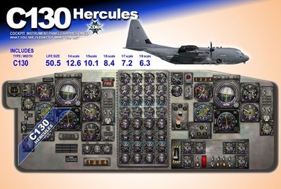 C130 HERCULES  COCKPIT instrument panel CDkit