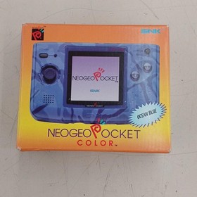 SNK NEOGEO POCKET Color Ocean Blue Handheld Game Console Japan NEOP-54016