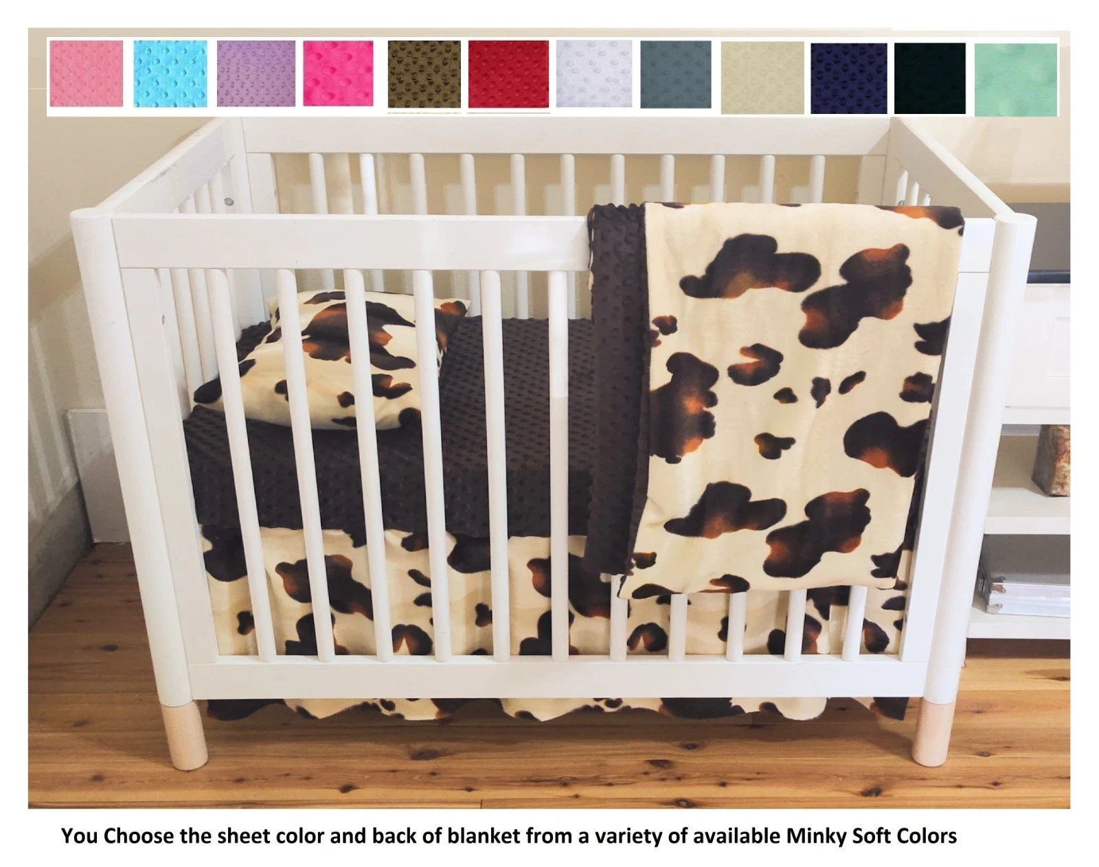 Western Crib Bedding Set Brown Country Baby Bedding (standard OR portable crib)
Opens in a new windo