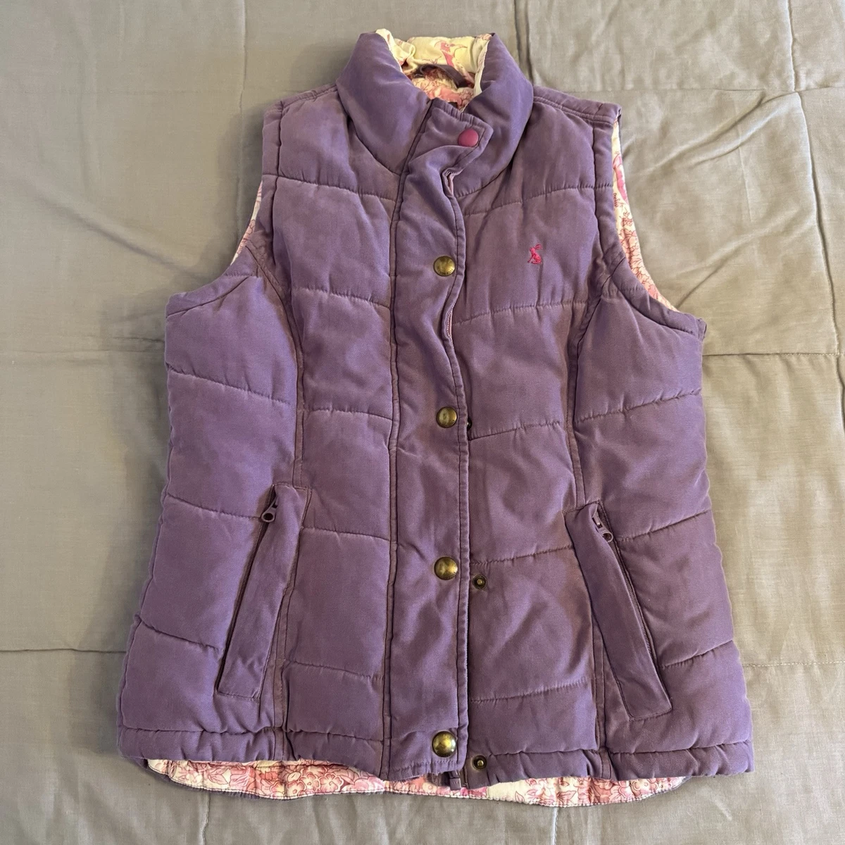 Joules Femmes Higham Rembourré Gilet Taille UK 6 XXS Marine