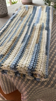 Hand Crocheted Throw Blanket/Afghan, Multicolored - Roughly 55 x51 