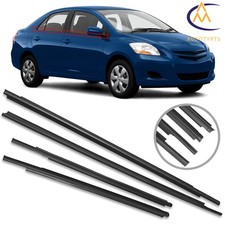 Outside Window Weatherstrip Seal Black Suit For Toyota Yaris Sedan 2007-2016 Outside Window Weatherstrip Seal Black Suit For Toyota Yaris Sedan 2007-2016