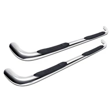 For Chevy Colorado 04-12 TrailFX 3" Cab Length Polished Round Step Bars
