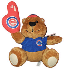 CHICAGO CUBS MLB 10" Soft Plush Teddy Bear w/ Shirt Hat 1 with Tag - Ships FREE