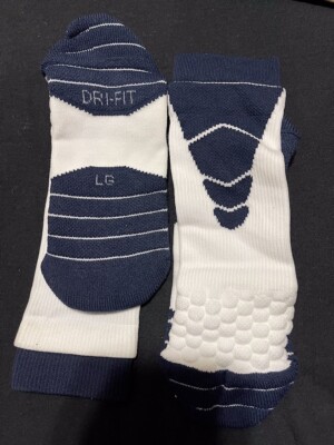 NIKE Vapor ELITE Football Crew Socks PSX311-141 L  white/navy Large BIN 1