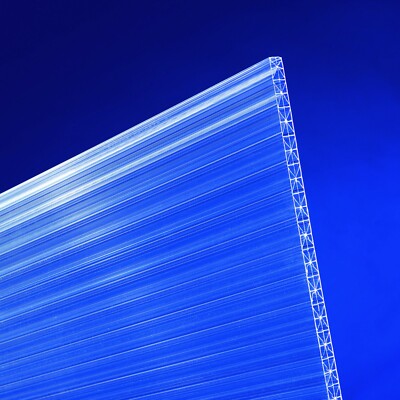 Gutta Polycarbonat Stegplatten 16 mm | X-Struktur | Klar