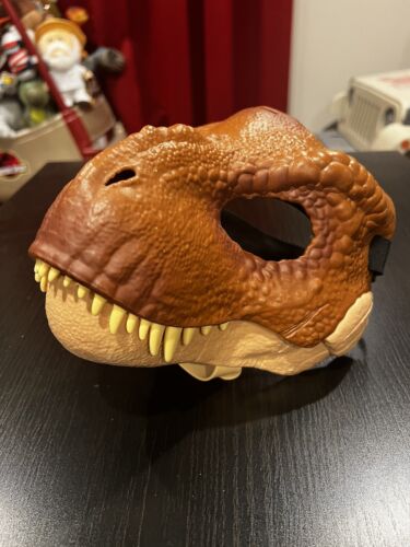 Jurassic Park World 2017 Tyrannosaurus Rex Mattel Dinosaur Costume Mask T-Rex - Picture 1 of 6