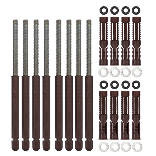 8X 100mm Floating Shelf Bracket Hidden Fixing Mount Shelves Brackets Concealed - Picture 2 of 12