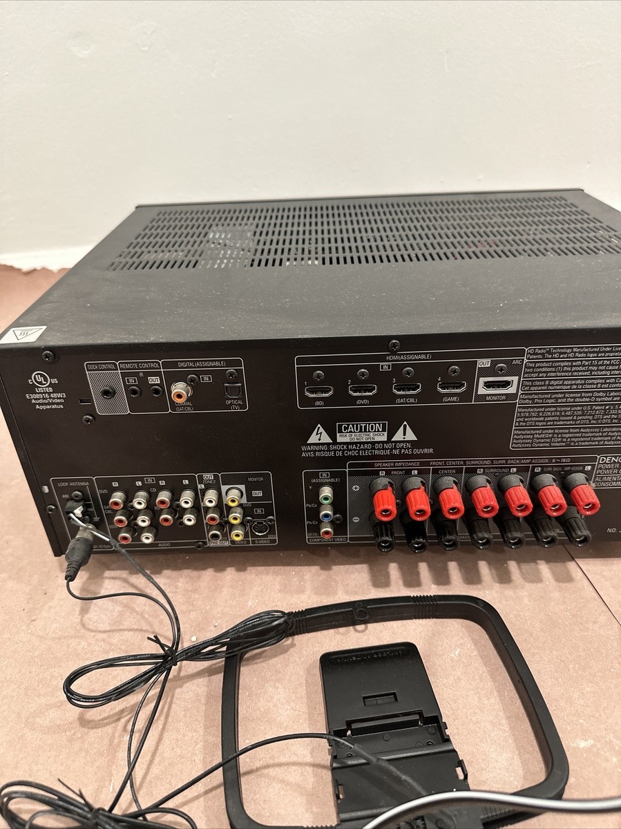 Denon AVR-1911 7.1 Ch HDMI A/V Home Theater Receiver Tested Works