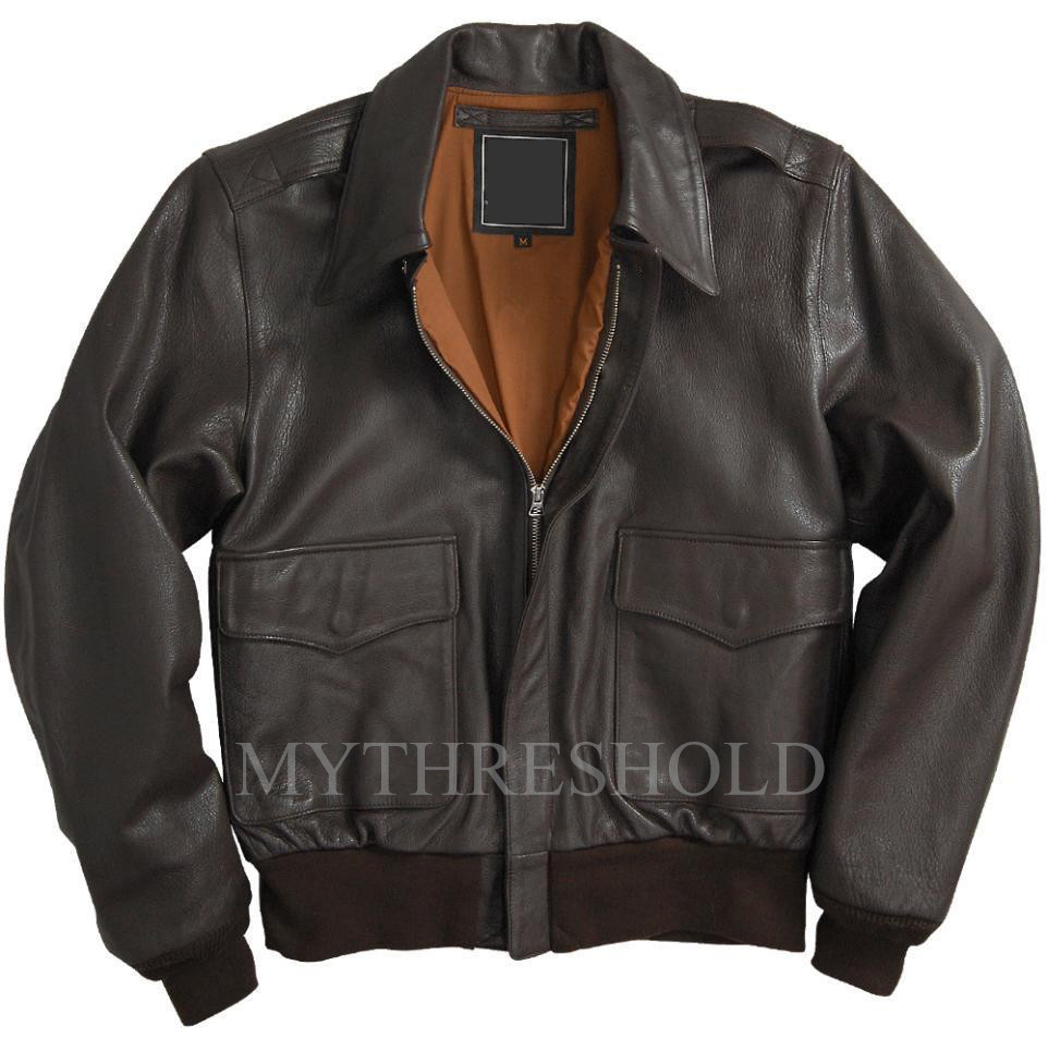 ジャケット・アウター A-2 learher bomber jacket Air Force Men's Air Force A-2 Leather Flight Bomber Jacket | eBay