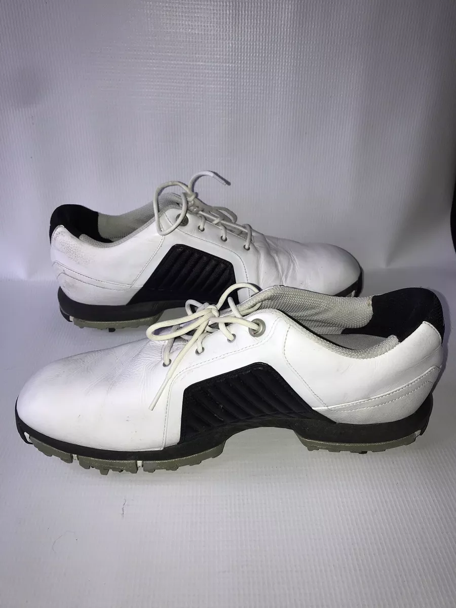 Nike Zoom Trophy Mens Size 9.5 Golf Shoes White Black Leather
