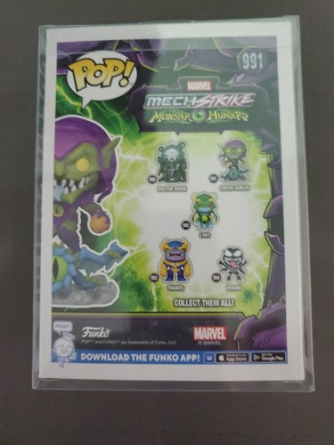 Funko POP! Figura Marvel: Monster Hunters GOBLIN VERDE #991 con protector - Imagen 3 de 6